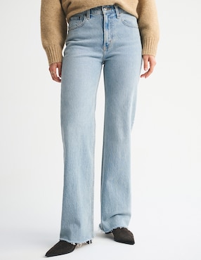 Jeans relaxed straight Abercrombie & Fitch para mujer