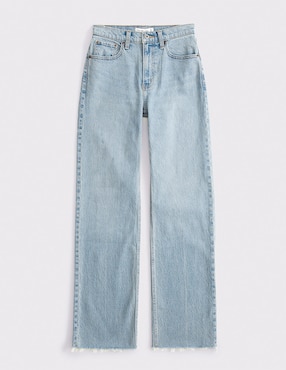 Jeans relaxed straight Abercrombie & Fitch para mujer