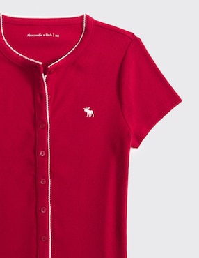 Top Abercrombie & Fitch cuello redondo