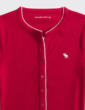 Top Abercrombie & Fitch cuello redondo