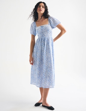 Vestido midi casual Abercrombie & Fitch para mujer