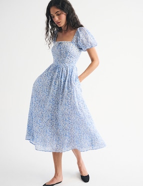 Vestido midi casual Abercrombie & Fitch para mujer