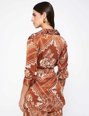 Blusa Studio F Sonora Bloom México manga 3/4 para mujer