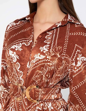 Blusa Studio F Sonora Bloom México manga 3/4 para mujer