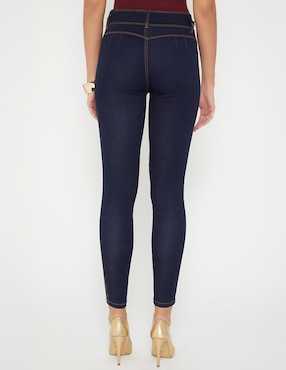 Jeans capri ultra slim cintura Studio F Estocolmo para mujer