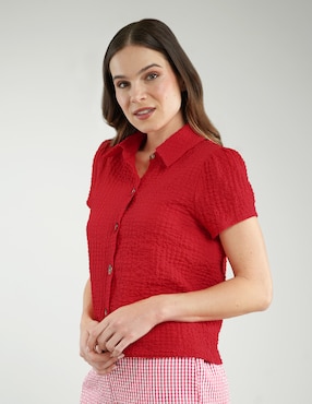 Blusa Parallel manga corta para mujer