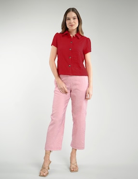 Blusa Parallel manga corta para mujer