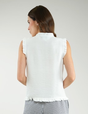 Blusa Parallel sin manga para mujer