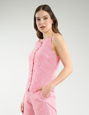 Blusa Parallel sin manga para mujer