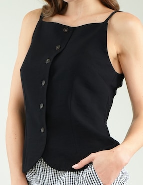 Blusa Parallel sin manga para mujer