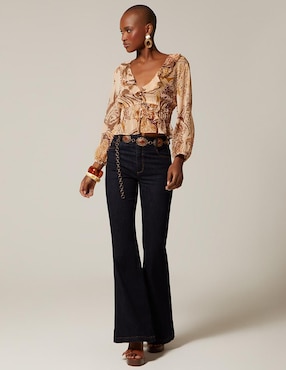 Jeans acampanado Studio F Akora para mujer