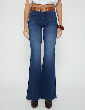 Jeans acampanado cintura Studio F Akora para mujer
