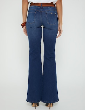 Jeans acampanado cintura Studio F Akora para mujer