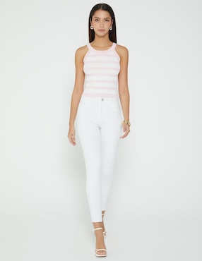 Jeans skinny cintura Studio F Alberta para mujer