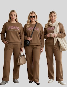 Conjunto pants casual Malabis para mujer