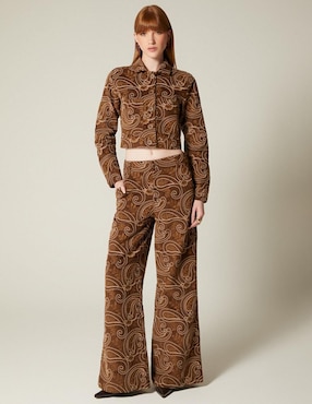Pantalón relaxed Studio F palazzo para mujer