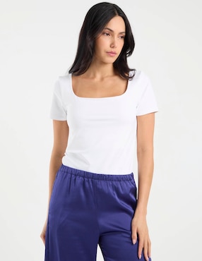 Blusa Petite Studio manga corta para mujer