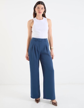 Top Petite Studio cuello redondo tirante ancho