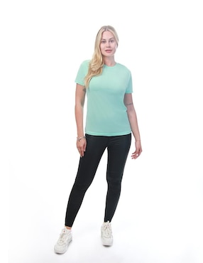 Playera manga corta Indicum Denim Básicos cuello redondo para mujer