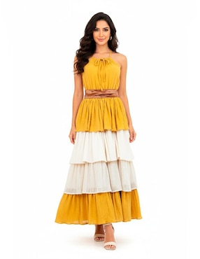Vestido largo casual Angelozano para mujer