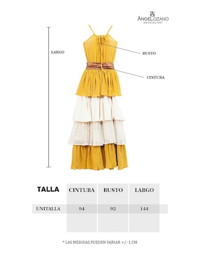 Vestido largo casual Angelozano para mujer