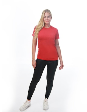 Playera manga corta Indicum Denim Básicos cuello redondo para mujer