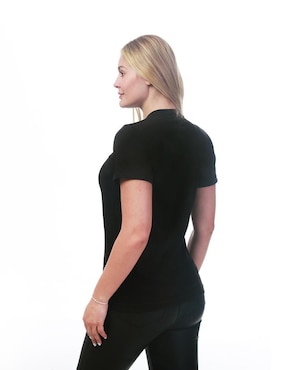 Playera manga corta Indicum Denim Básicos cuello redondo para mujer