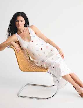 Vestido midi casual Abercrombie & Fitch para mujer