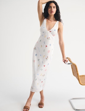 Vestido midi casual Abercrombie & Fitch para mujer