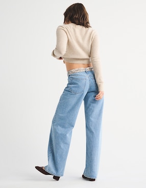 Jeans baggy Abercrombie & Fitch para mujer