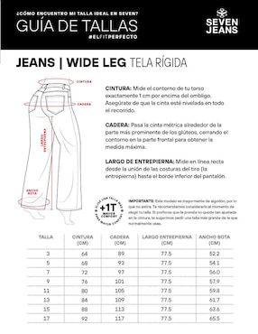 Pantalón de vestir Seven Jeans wide leg para mujer