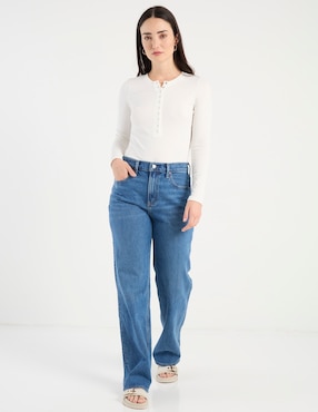 Jeans relaxed amplio cintura alta Abercrombie & Fitch para mujer