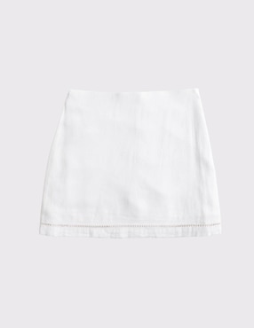 Falda mini Abercrombie & Fitch a la cintura alta