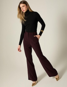 Pantalón Studio F recto para mujer