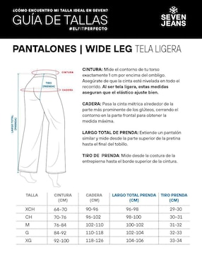 Pantalón Seven Jeans wide leg para mujer