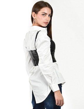 Top Roman Fashion escote corazón tirante delgado
