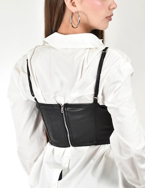 Top Roman Fashion escote corazón tirante delgado