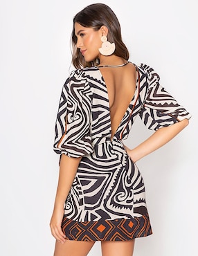 Vestido corto casual Studio F Terra Turkana para mujer
