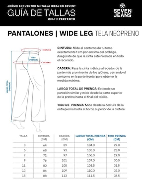 Pantalón Seven Jeans Wide leg para mujer