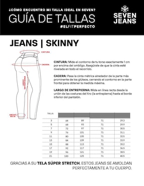 Jeans skinny cintura alta Seven Jeans Sexy Siluette para mujer