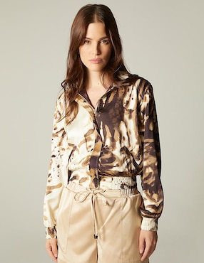 Chamarra bomber Studio F Madagascar para mujer