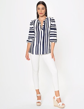 Jeans ultra slim cintura alta Studio F para mujer