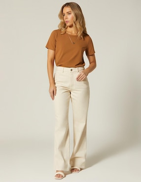 Jeans bota cintura Studio F Utopia para mujer