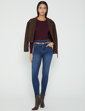 Jeans ultra slim cintura Studio F Estocolmo para mujer