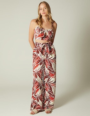 Pantalón relaxed Studio F palazzo para mujer
