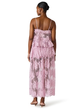Top Steve Madden cuello halter escote profundo tirante delgado