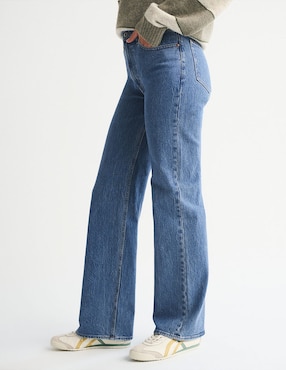 Jeans straight cintura alta Abercrombie & Fitch para mujer