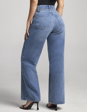 Jeans wide leg cintura alta Seven Jeans 4232STOB para mujer
