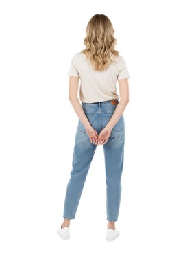 Set playera manga corta Indicum Denim cuello redondo para mujer