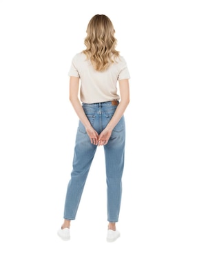 Set playera manga corta Indicum Denim cuello redondo para mujer